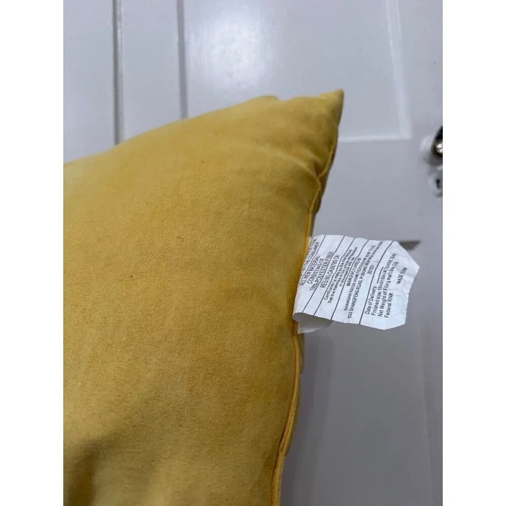 Room Essentials yellow throw pillow